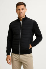 Harrington Oxford | Men's Jacket Hybrid Quilted Knitted Sleeves Polyester 0