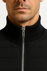 Harrington Oxford | Men's Jacket Hybrid Quilted Knitted Sleeves Polyester 1