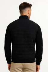 Harrington Oxford | Men's Jacket Hybrid Quilted Knitted Sleeves Polyester 2