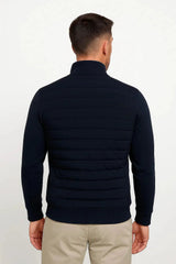 Harrington Oxford | Men's Jacket Hybrid Quilted Knitted Sleeves Polyester 4