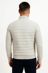 Harrington Oxford | Men's Jacket Hybrid Quilted Knitted Sleeves Polyester 6