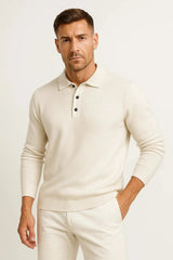 Harrington Oxford | Men's Polo Sweater Long Sleeve Classic Knit 2