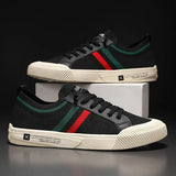 Harrington Oxford | Men’s Retro Stripe Minimalist Sneakers 4