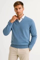 Harrington Oxford | Men's Sweater V-Neck Lightweight 6