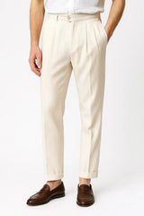 Harrington Oxford | Men's Trousers Modern Fit Elegant with Folds 4