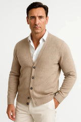 Harrington Oxford | Men's Cardigan Merino Wool V-Neck Classic Knitwear Harrington Oxford