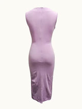 Women's Bodycon Dress | Scoop Neck & Side Split 4