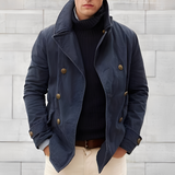 James – Double-Breasted Winter Peacoat 0