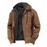 Men's Hooded Jacket | Fleece-Lined & Warm for Winter