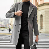Keith | Men's Long Coat Single-Breasted Overcoat 1