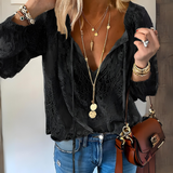 Kelly | Elegant Boho Blouse with Cutout Neckline 2
