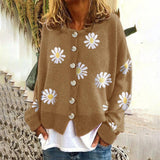 Women's Floral Cardigan | Button Design