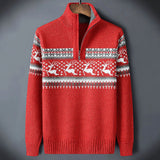 Kris | Men's Fair Isle Half-Zip Sweater 1