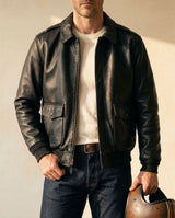 LEONARD TIMELESS LEATHER JACKET 3