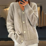 Ladies' Knitted Cardigan – Luxuriously Soft Jumper with Button Closure and Full Sleeves | L&S 7