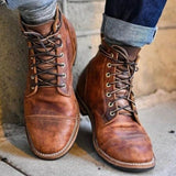 Lars – Lace-up boots with a round toe 0