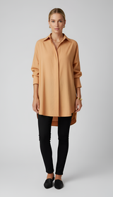 Lisa – Elegant oversized cotton shirt with classic collar for Women 2