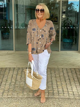 Margaret – Women Floral Print Blouse 1