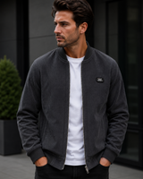 Men's Bomber Jacket | Structured Collar & Zip Fastening