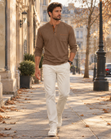 Men's Henley Shirt | Long Sleeve & Three-Button Placket 6