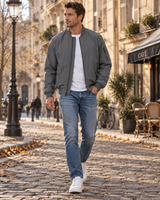 Men's Bomber Jacket | Zip-Up & Multi-Pocket Design 3