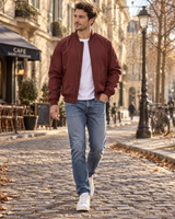 Men's Bomber Jacket | Zip-Up & Multi-Pocket Design 2
