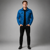Men's Denim Jacket | Buttoned & Casual Fit