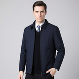Men's Fall Jacket with Zipper and Classic Collar 1