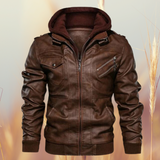 Men’s Biker Leather Jacket – Stylish Durable Comfortable Casual Smart Everyday Outerwear 0