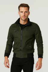 Men’s Casual Jacket with Chest Pockets and Zip – Relaxed Fit Lightweight Outerwear for Everyday Wear 1