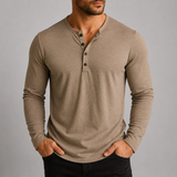 Men's Long Sleeve Shirt | Slim Fit Henley