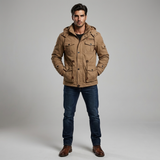 Men’s Robust Jacket – Solid Layer for Cold & Windy Days 1