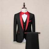 Men’s Slim Fit 3‑Piece Tuxedo Suit – Formal Wedding & Event Wear 4