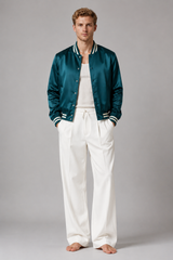 Men's Trousers | Relaxed Fit, Drawstring Waist & Front Pleats