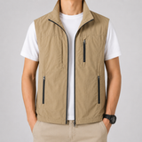 Men's Vest | Multi-Pocket Zip Front