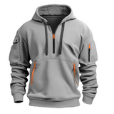 Men's hoodie with zipped pockets and a hood | L&S 1
