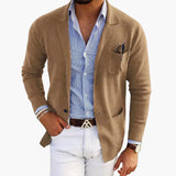 Men’s tailored-fit blazer with a single-button fastening | L&S 2