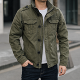 Men's utility jacket with structured fit and practical pockets | L&S 1