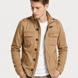 Men's utility jacket with structured fit and practical pockets | L&S 3