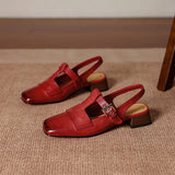 Women's T-Strap Heels | Cushioned Comfort & Stable Heel 6
