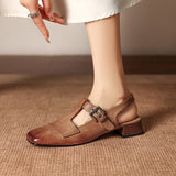 Women's T-Strap Heels | Cushioned Comfort & Stable Heel 16