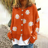 Women's Floral Cardigan | Button Design
