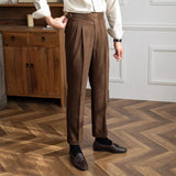 Paul – Men’s Pleated Tailored Trousers 4