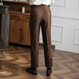 Paul – Men’s Pleated Tailored Trousers 5