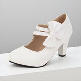 Women's Bow Heels | Comfortable Block Heel