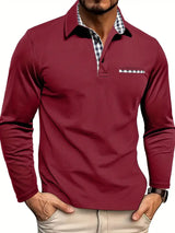 Raymond | Classic Men's Summer Polo Shirt with Long Sleeves 1