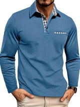 Raymond | Classic Men's Summer Polo Shirt with Long Sleeves 3