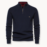 Ronnie | Men's Half-Zip Ribbed Knit Sweater 0