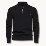 Ronnie | Men's Half-Zip Ribbed Knit Sweater 1