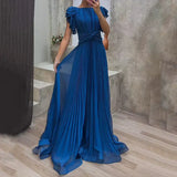 Women's Pleated Maxi Dress | Flowy & Flattering Fit